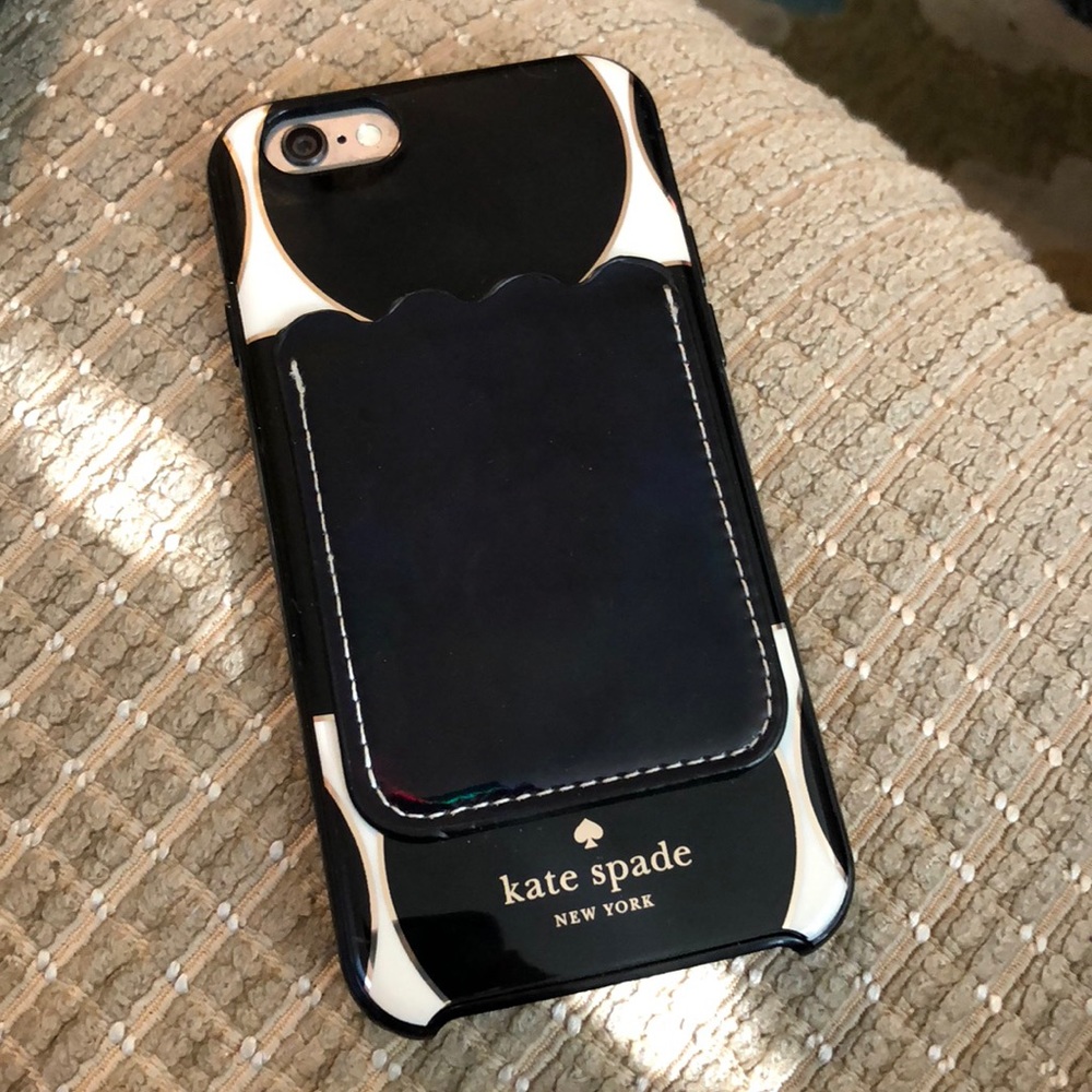 Kate spade polka dot case with Card holder